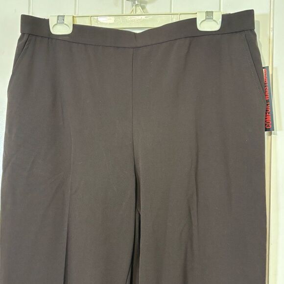 Briggs Comfort Waistband Women's Dress Pants Brown Size 16 NWT - Picture 3 of 7